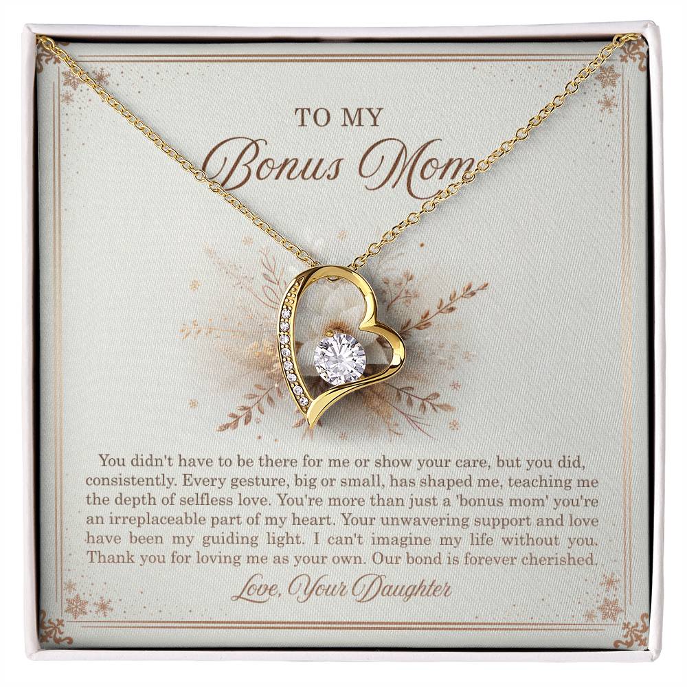 95318 a Forever Love Necklace, Gift to my Stepmom with Beautiful Message Card