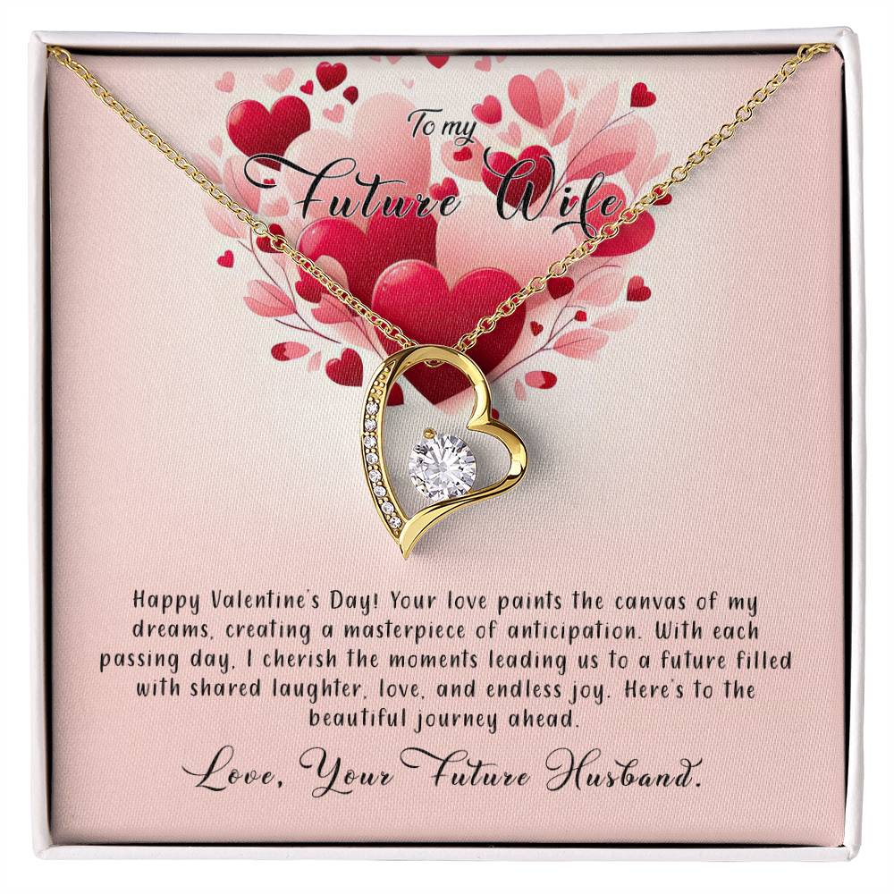 Valentine-st8d Forever Love Necklace, Gift to my Future Wife with Beautiful Message Card