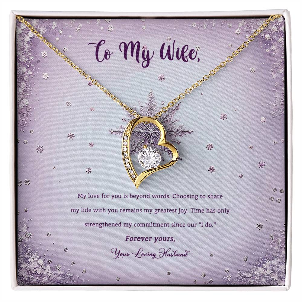 95314 d Forever Love Necklace, Gift to my Wife with beautiful Message Card