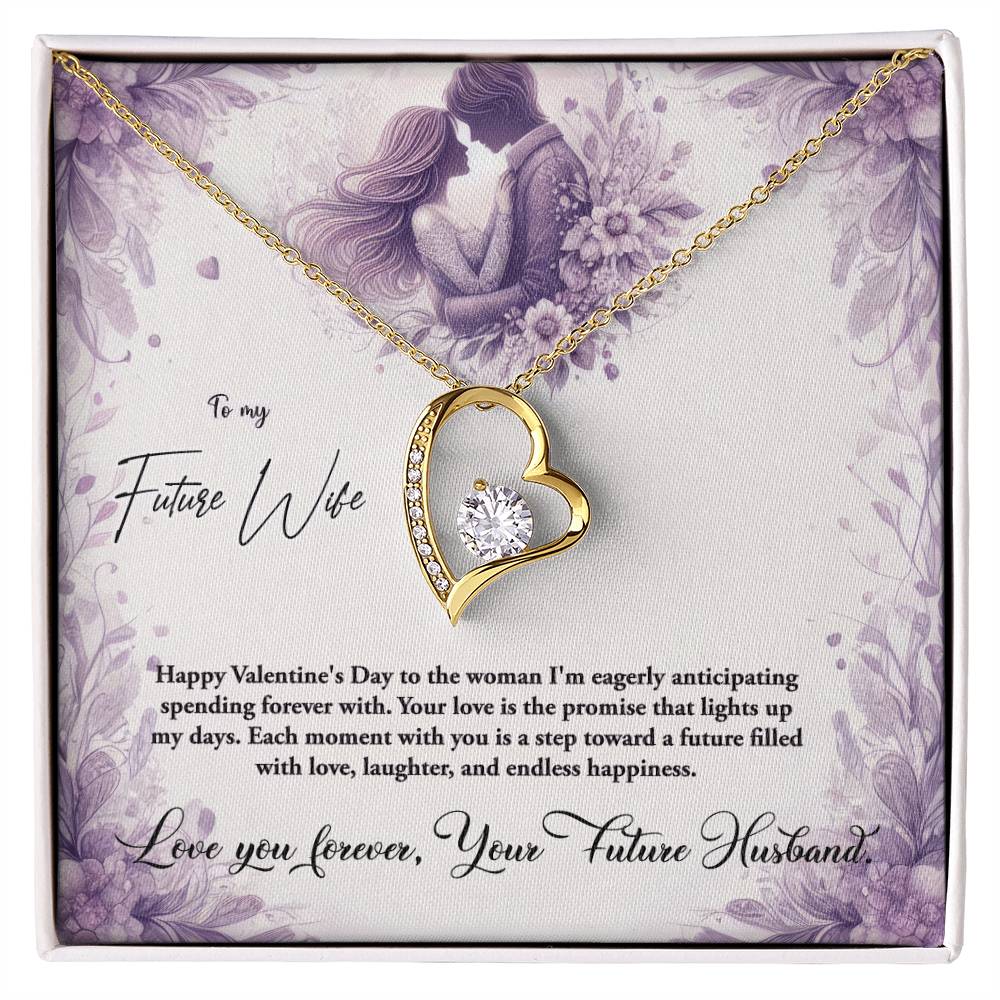 Valentine-st10d Forever Love Necklace, Gift to my Future Wife with Beautiful Message Card