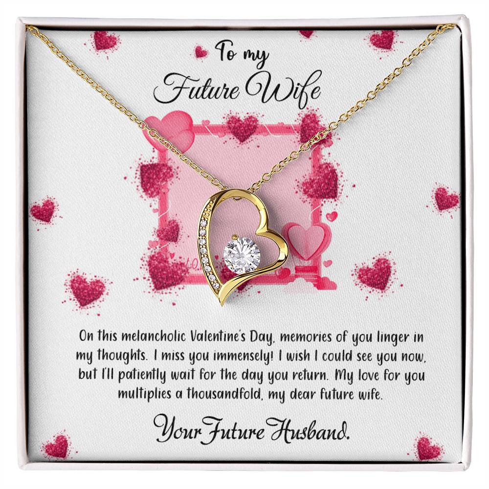 valentine-32a (7) Forever Love Necklace, Gift to my Wife with Beautiful Message Card