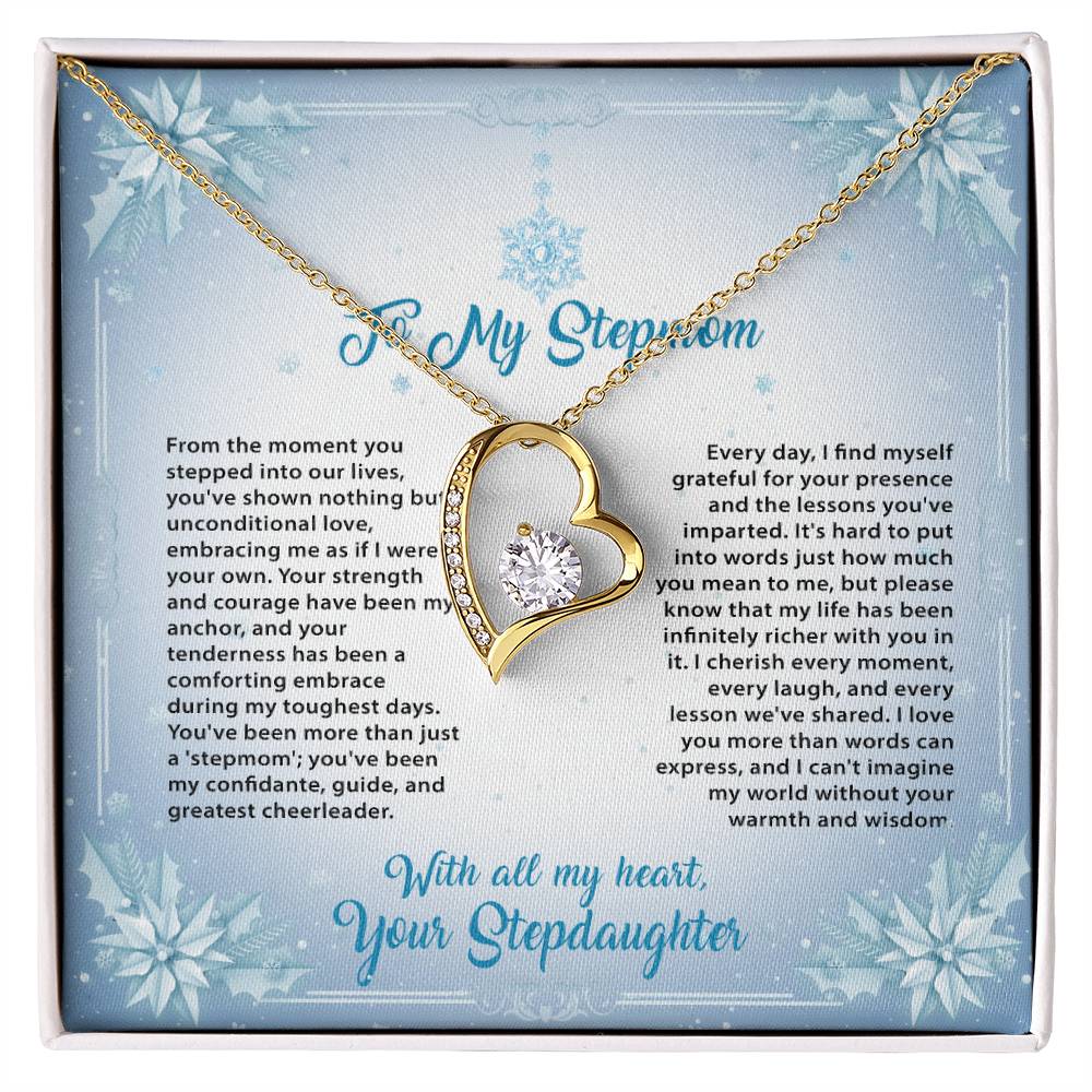 95315 a Forever Love Necklace, Gift to my Stepmom with Beautiful Message Card