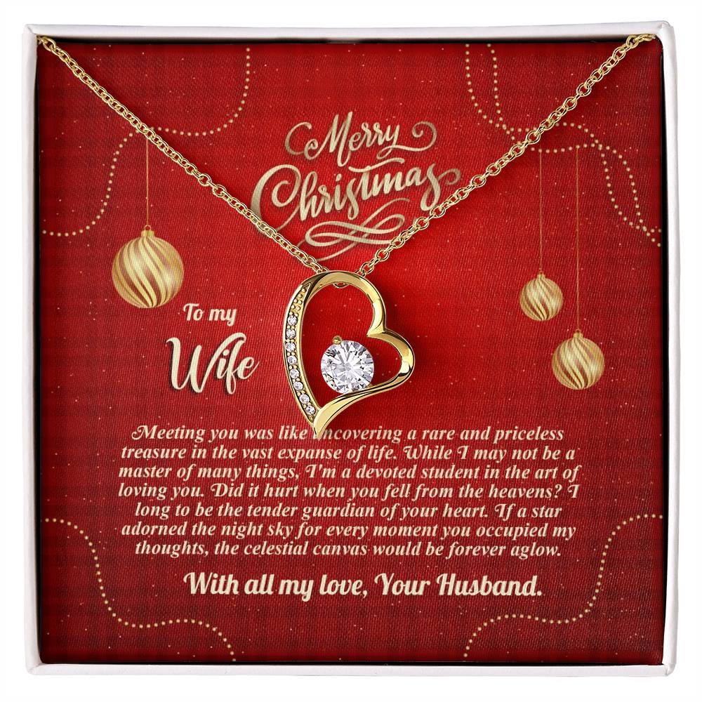 94096b Forever Love Necklace, Gift to my Wife with beautiful Message Card