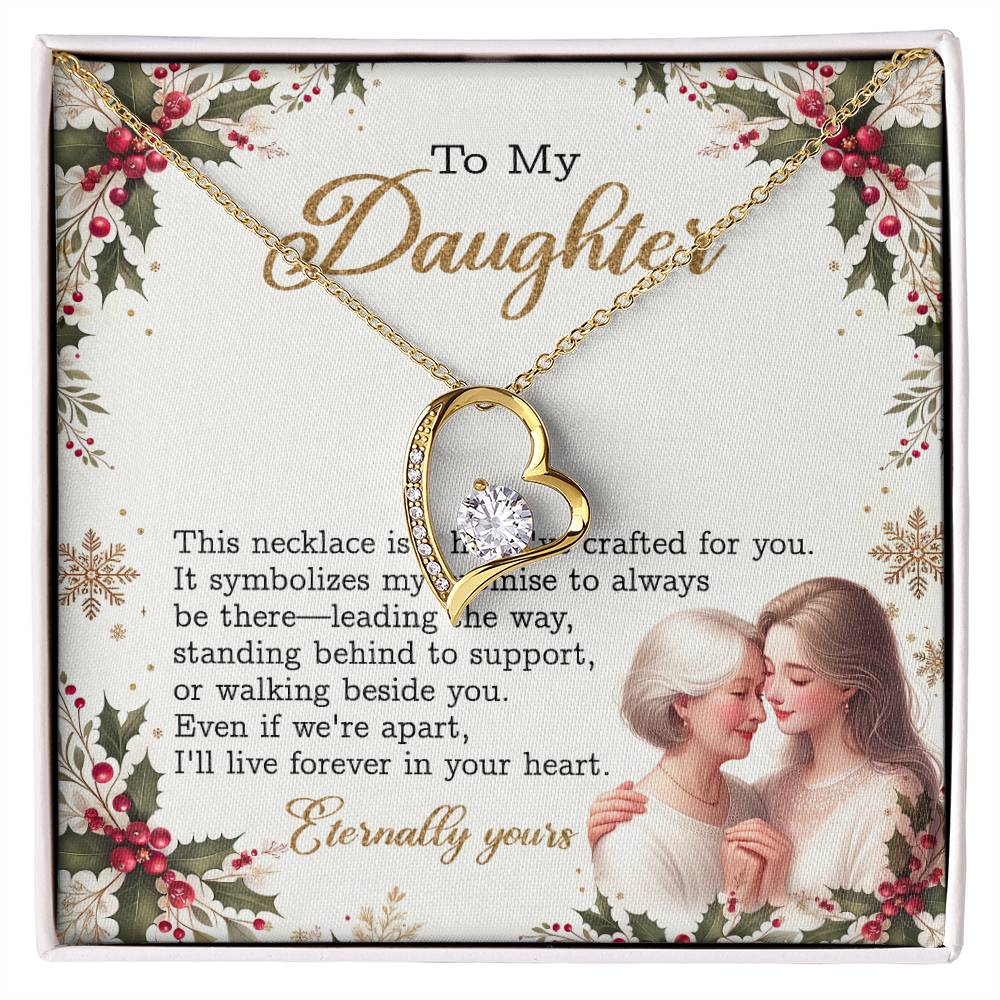 95147b Forever Love Necklace, Gift to my Daughter with Beautiful Message Card