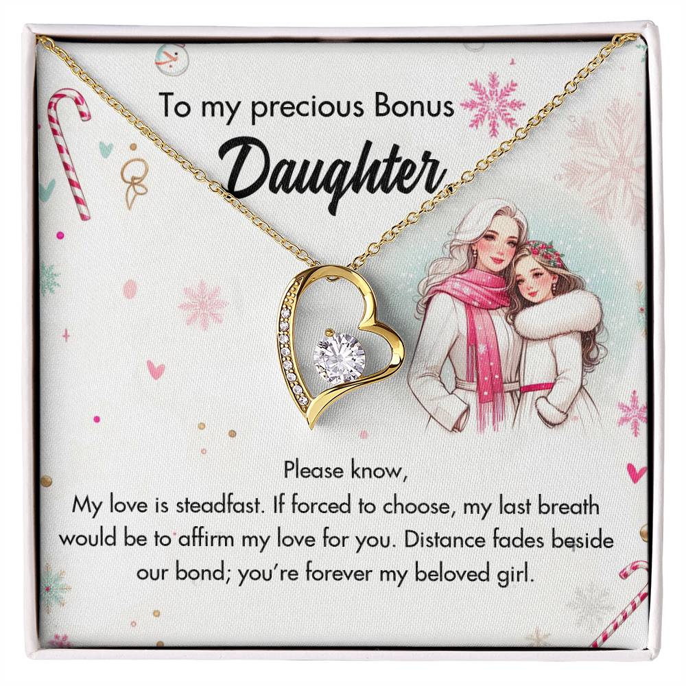 95127-a Forever Love Necklace, Gift to my Daughter with Beautiful Message Card