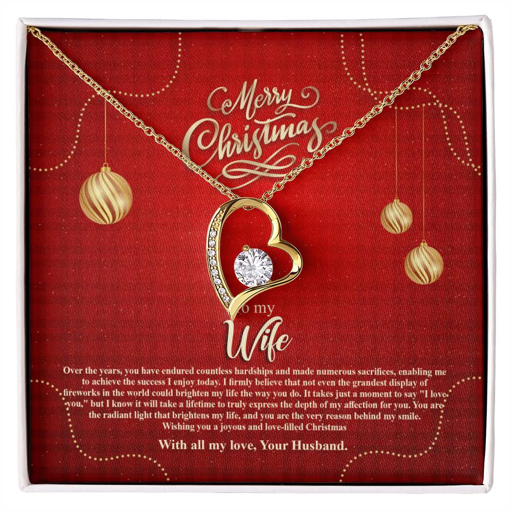 94096a Forever Love Necklace, Gift to my Wife with beautiful Message Card