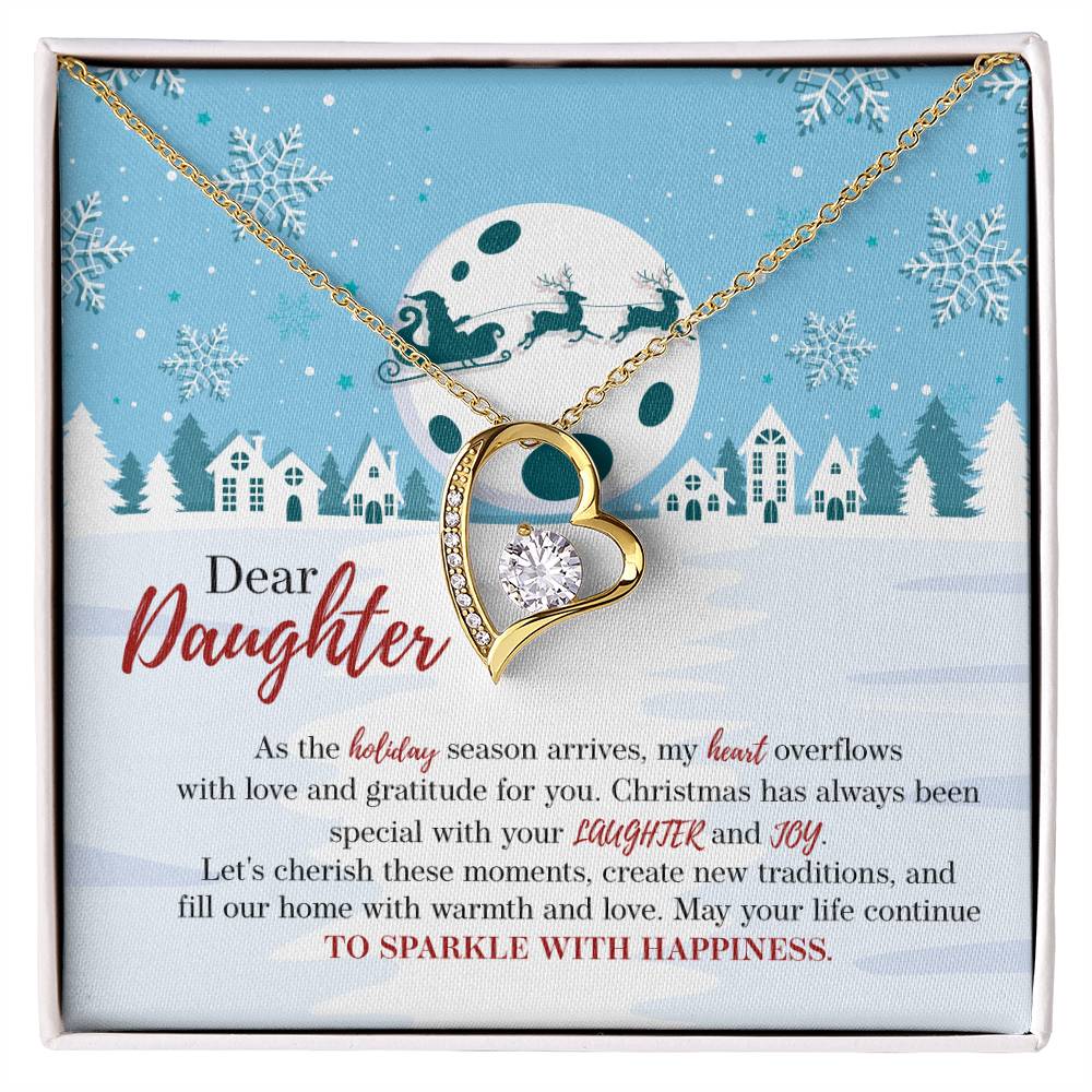 94386 Forever Love Necklace, Gift to my Daughter with Beautiful Message Card