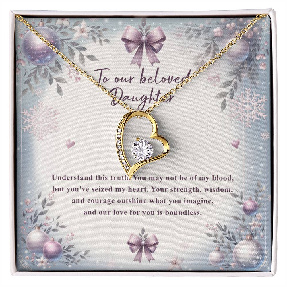 95784 a Forever Love Necklace, Gift to my Daughter with Beautiful Message Card