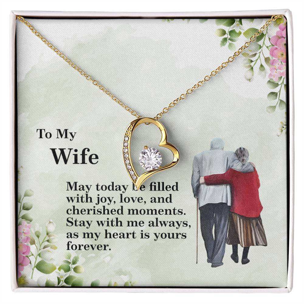 4028 Forever Love Necklace, Gift to my Wife with beautiful Message Card