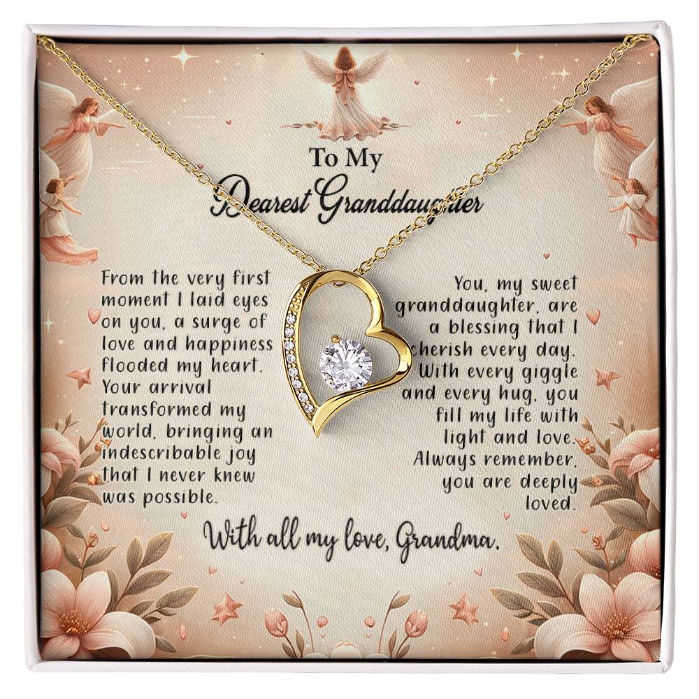 4052a Forever Love Necklace, Gift to my Granddaughter with Beautiful Message Card