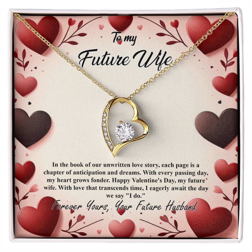 Valentine-st7d Forever Love Necklace, Gift to my Future Wife with Beautiful Message Card