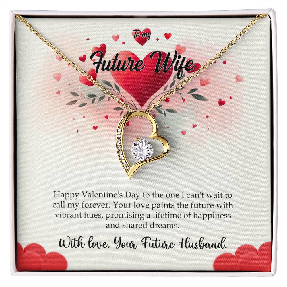 Valentine-st11d Forever Love Necklace, Gift to my Future Wife with Beautiful Message Card