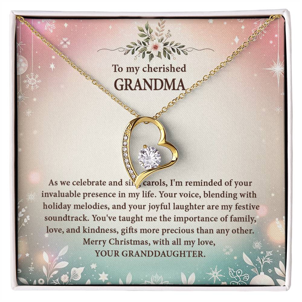 4057d Forever Love Necklace, Gift to my Grandma with Beautiful Message Card