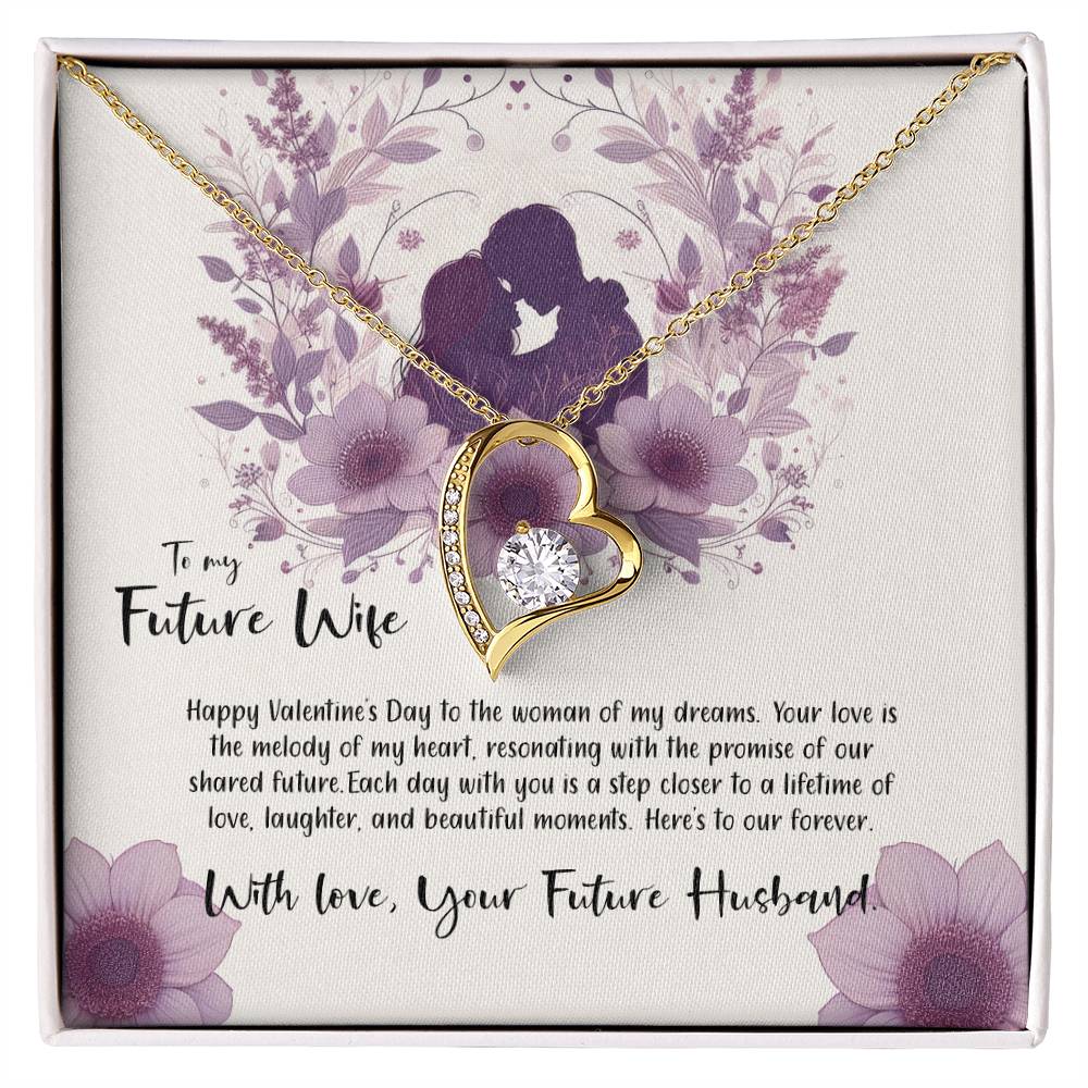 Valentine-st9d Forever Love Necklace, Gift to my Future Wife with Beautiful Message Card