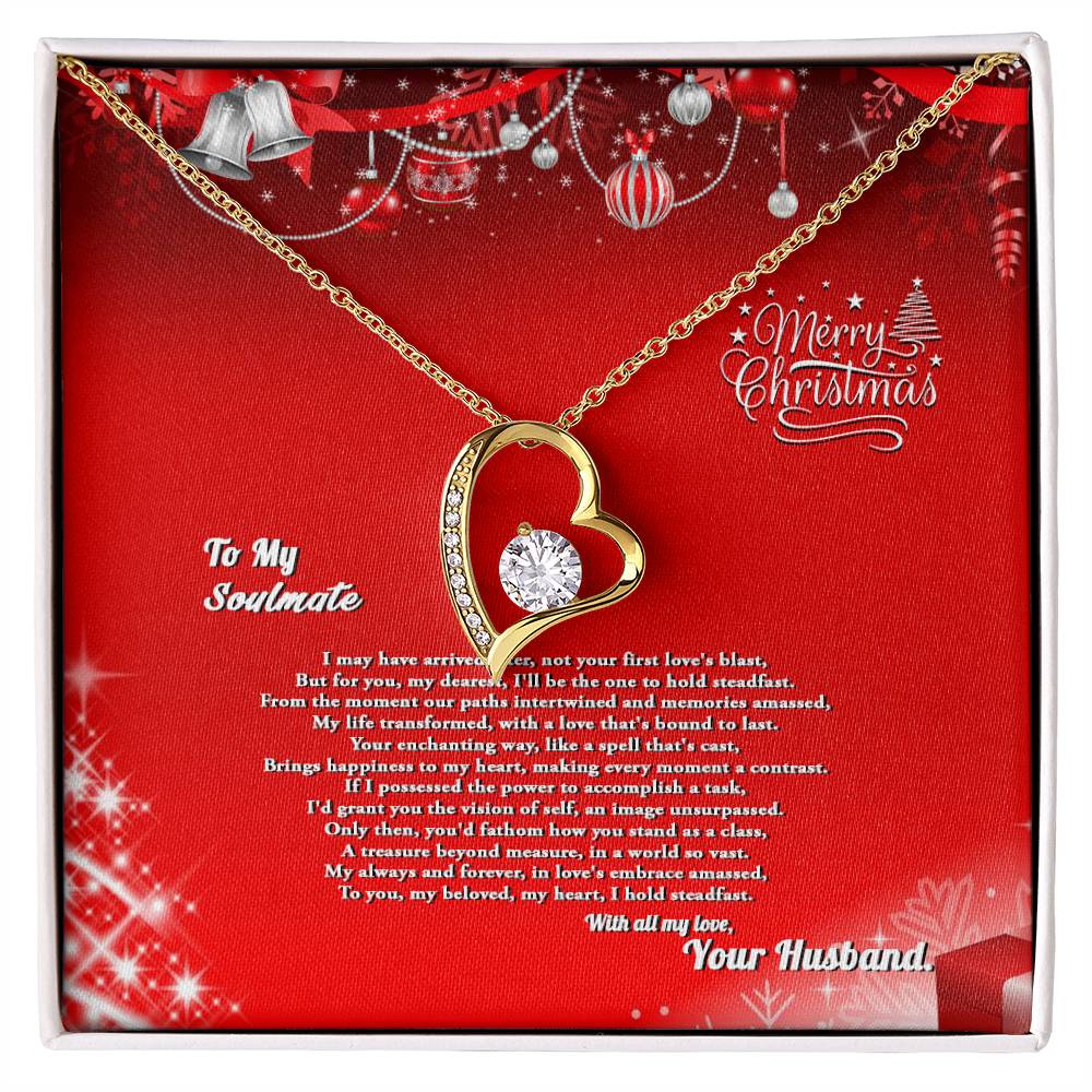 4007a Forever Love Necklace, Gift to My Soulmate with Beautiful Message Card