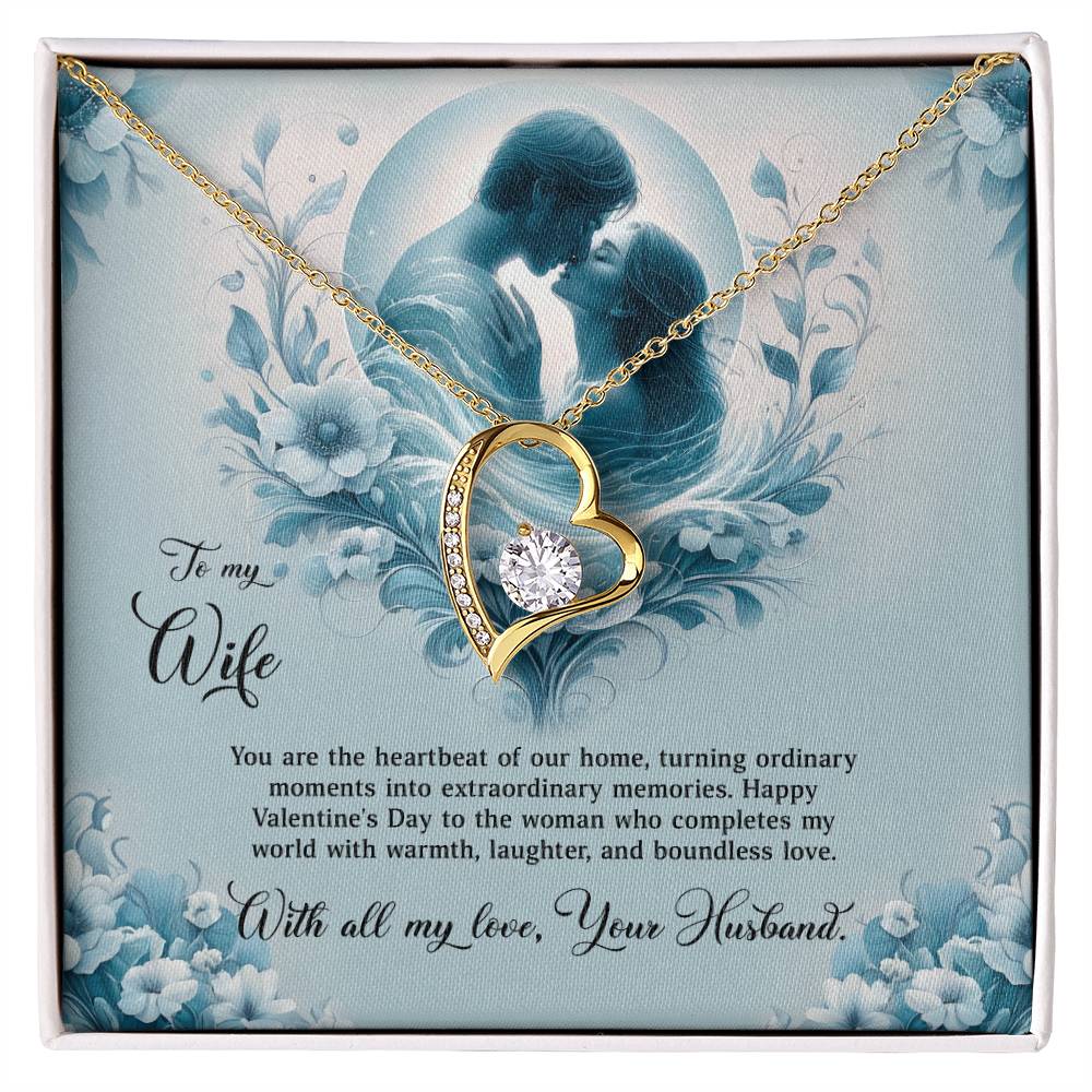 Valentine-st29a Forever Love Necklace, Gift to my Wife with Beautiful Message Card