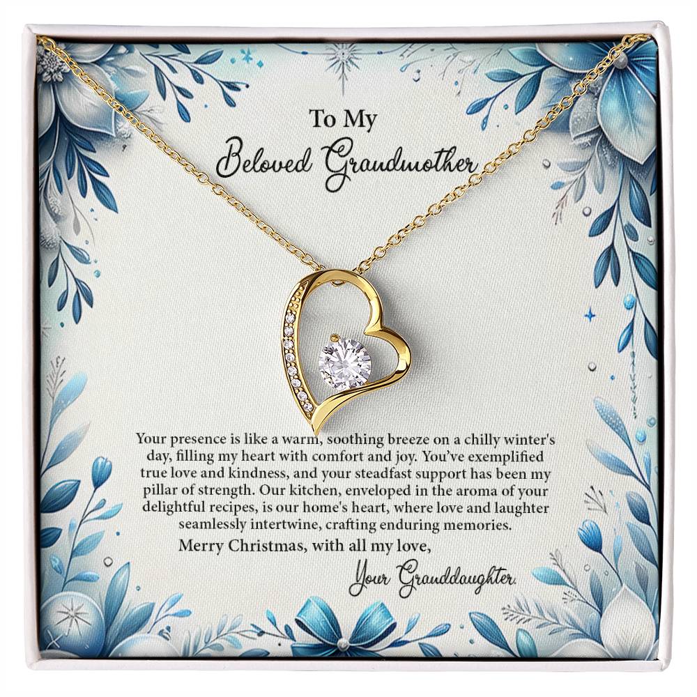 4050c Forever Love Necklace, Gift to my Grandma with Beautiful Message Card