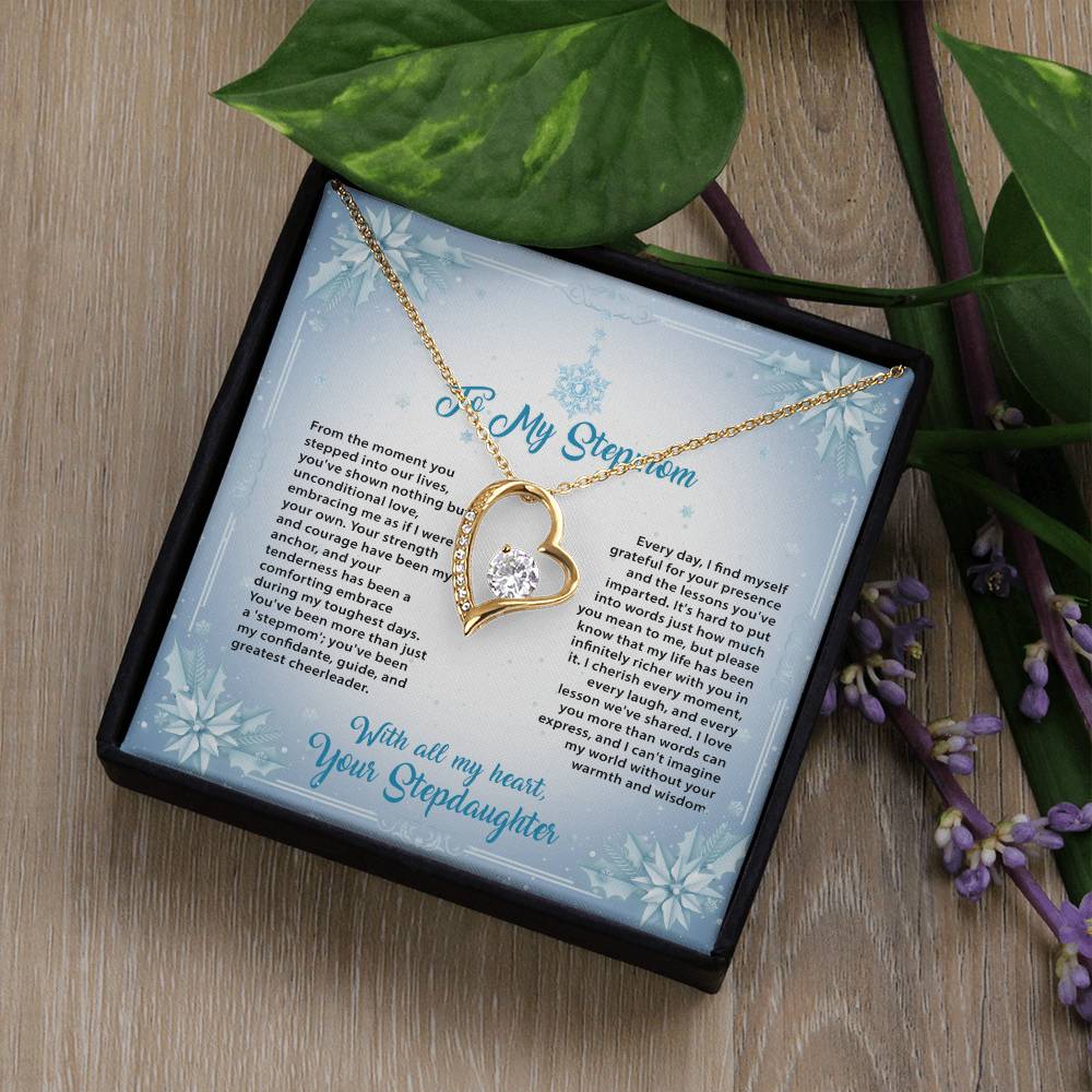 95315 a Forever Love Necklace, Gift to my Stepmom with Beautiful Message Card