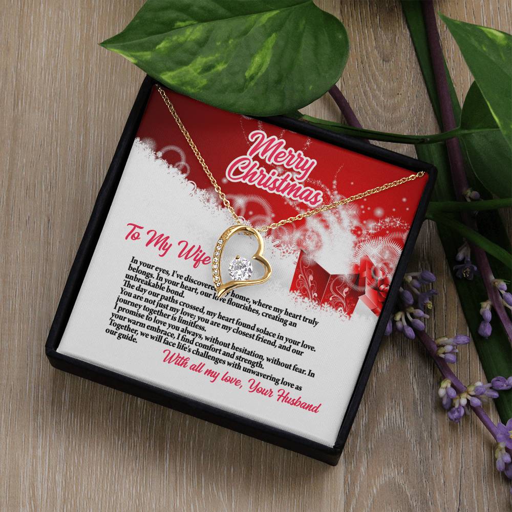 4003a Forever Love Necklace, Gift to my Wife with beautiful Message Card