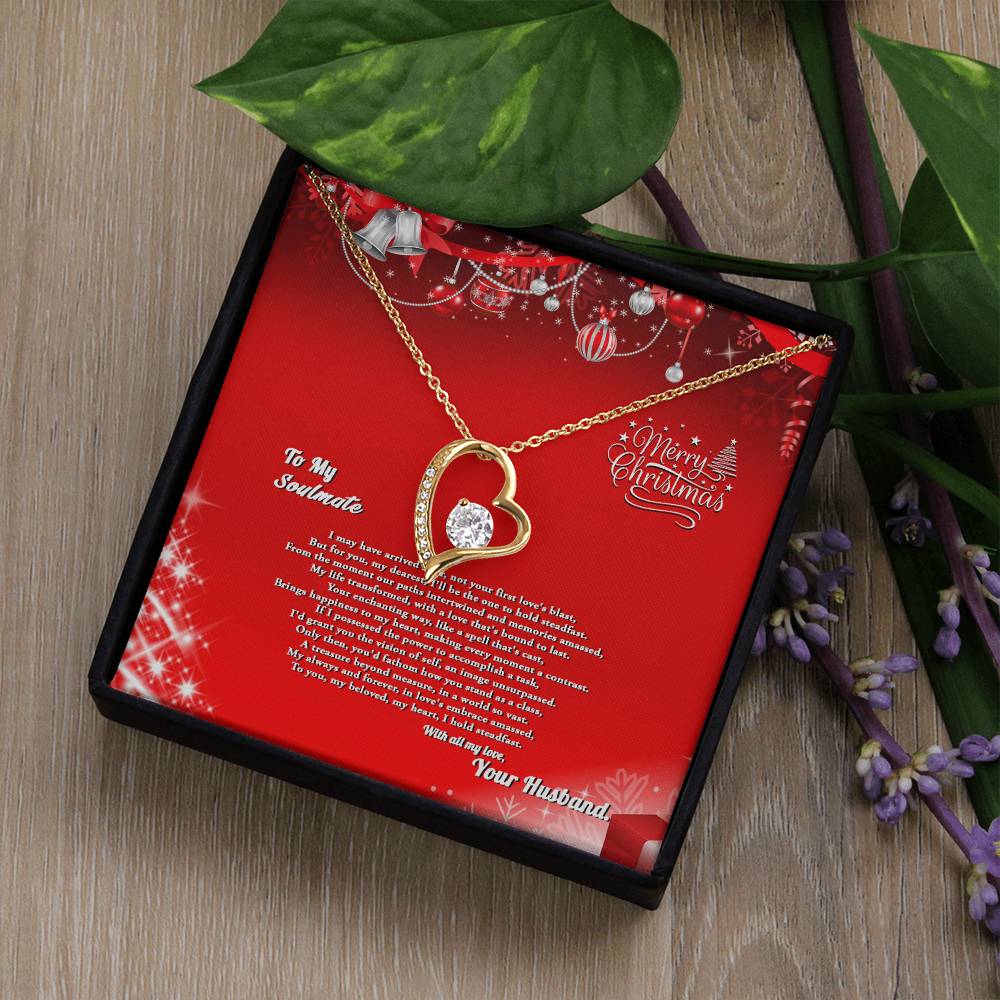 4007a Forever Love Necklace, Gift to My Soulmate with Beautiful Message Card