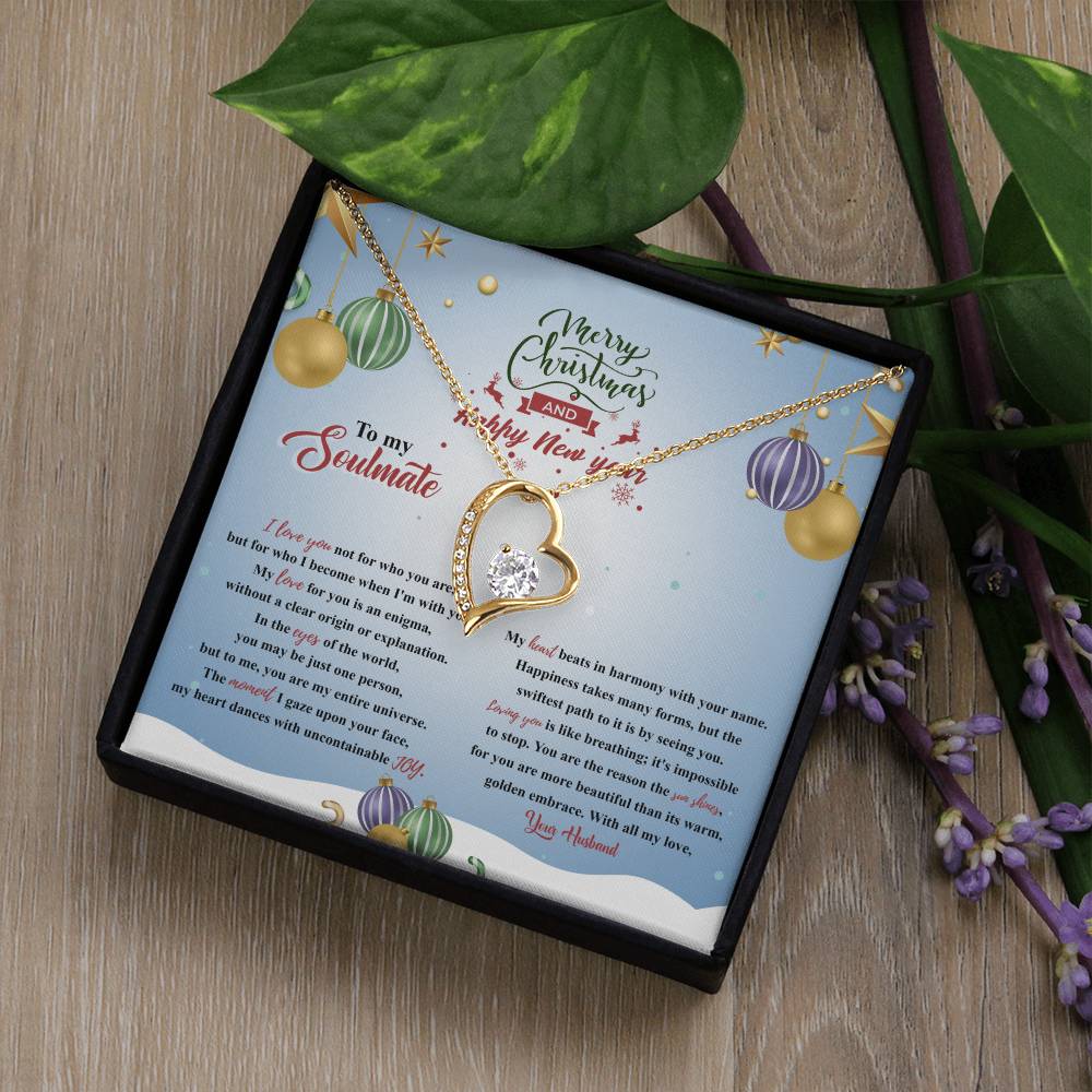 94315a Forever Love Necklace, Gift to My Soulmate with Beautiful Message Card