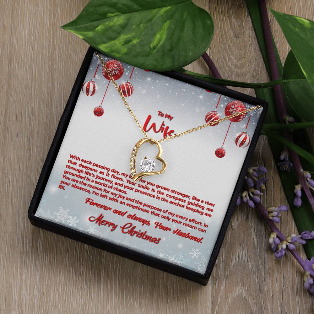 4012a Forever Love Necklace, Gift to my Wife with beautiful Message Card