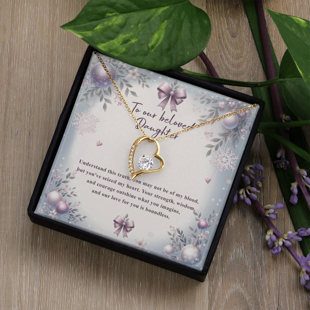 95784 a Forever Love Necklace, Gift to my Daughter with Beautiful Message Card