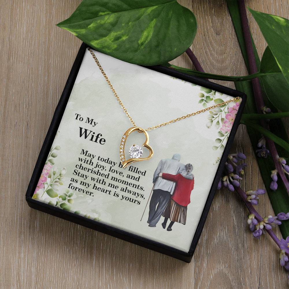 4028 Forever Love Necklace, Gift to my Wife with beautiful Message Card