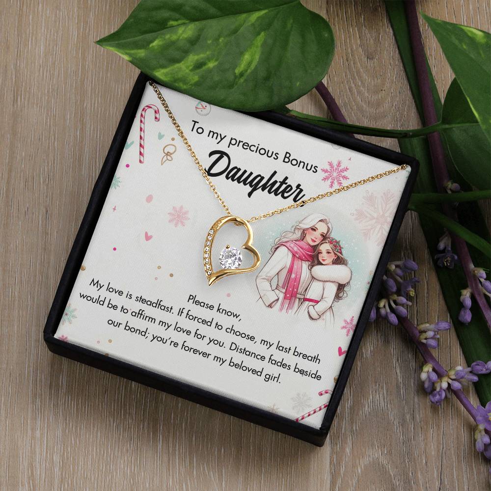 95127-a Forever Love Necklace, Gift to my Daughter with Beautiful Message Card