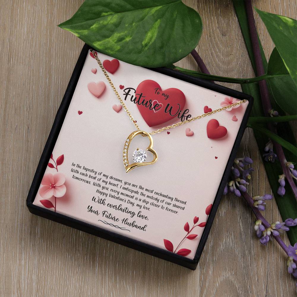 Valentine-st6d Forever Love Necklace, Gift to my Future Wife with Beautiful Message Card