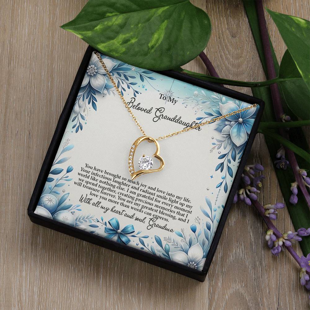 4050a Forever Love Necklace, Gift to my Granddaughter with Beautiful Message Card