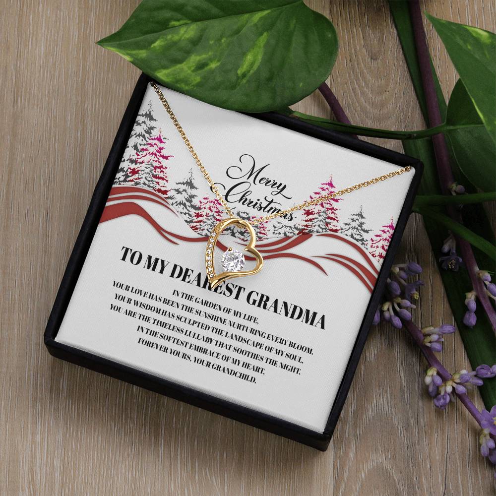 4016b Forever Love Necklace, Gift to my Grandma with Beautiful Message Card