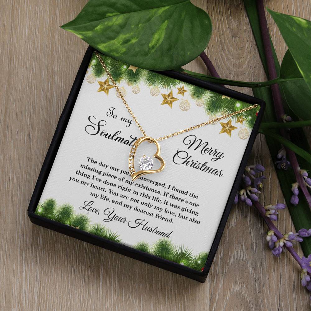 4004a Forever Love Necklace, Gift to My Soulmate with Beautiful Message Card