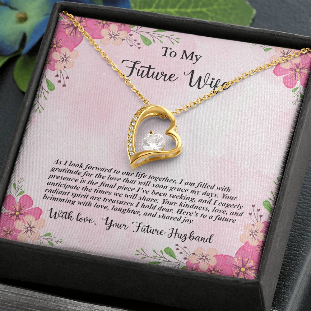 4035b Forever Love Necklace, Gift to my Future Wife with Beautiful Message Card