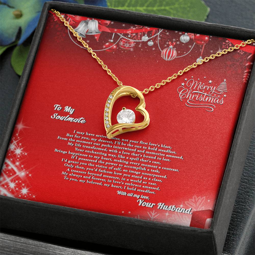 4007a Forever Love Necklace, Gift to My Soulmate with Beautiful Message Card