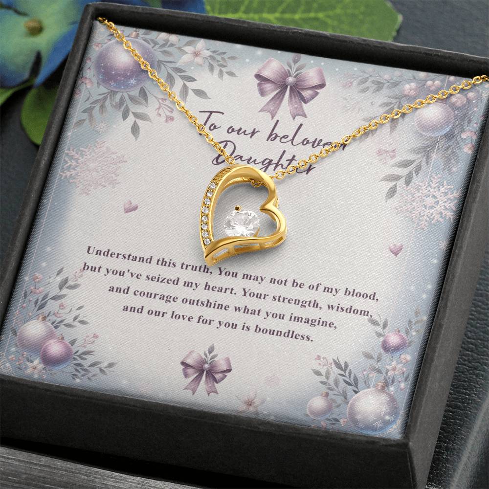 95784 a Forever Love Necklace, Gift to my Daughter with Beautiful Message Card