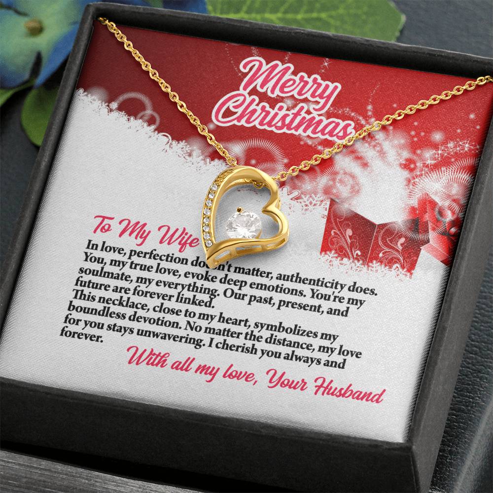 4003b Forever Love Necklace, Gift to my Wife with beautiful Message Card