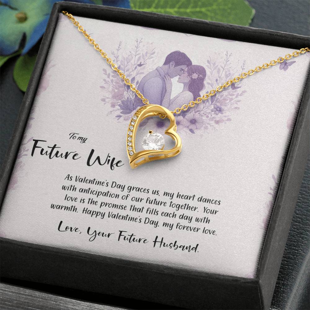 Valentine-st14d Forever Love Necklace, Gift to my Future Wife with Beautiful Message Card