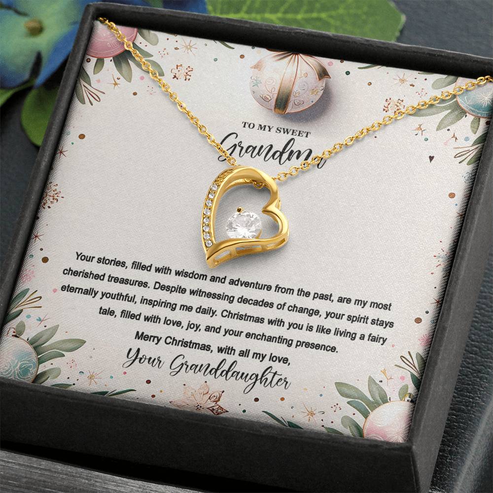 4048(c) Forever Love Necklace, Gift to my Grandma with Beautiful Message Card