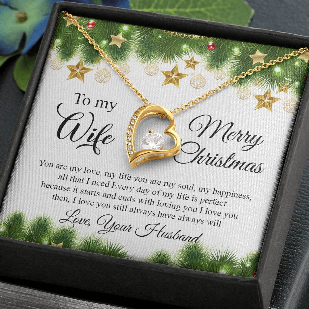 4004 Forever Love Necklace, Gift to my Wife with beautiful Message Card