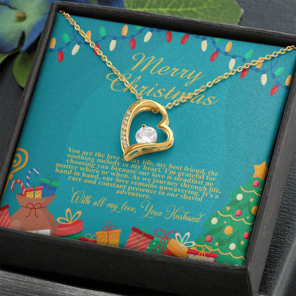 94097b Forever Love Necklace, Gift to my Wife with beautiful Message Card