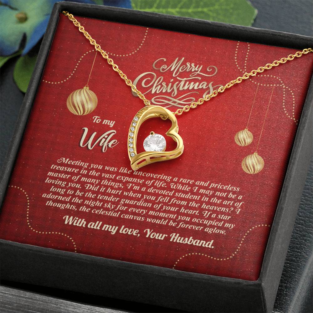 94096b Forever Love Necklace, Gift to my Wife with beautiful Message Card