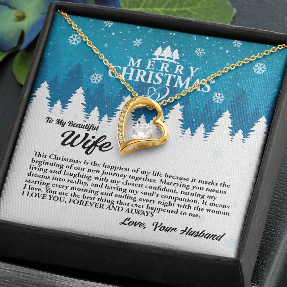 4010c Forever Love Necklace, Gift to my Wife with beautiful Message Card