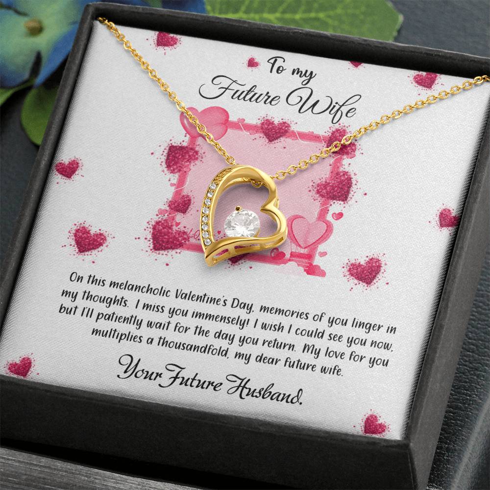 valentine-32a (7) Forever Love Necklace, Gift to my Wife with Beautiful Message Card