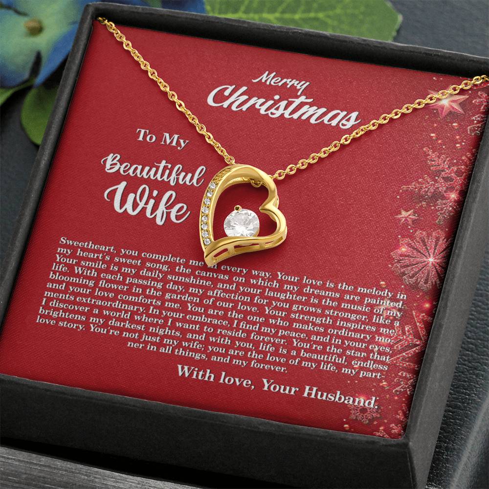 4013c Forever Love Necklace, Gift to my Wife with beautiful Message Card