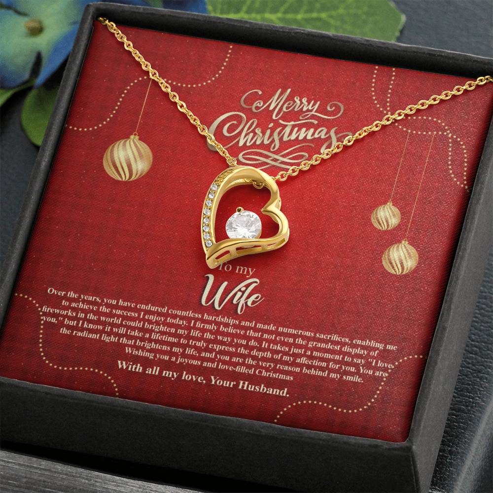 94096a Forever Love Necklace, Gift to my Wife with beautiful Message Card