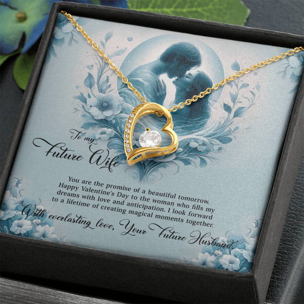 Valentine-st29d Forever Love Necklace, Gift to my Future Wife with Beautiful Message Card