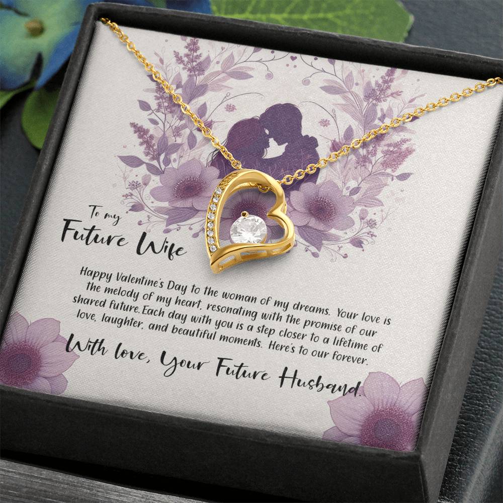 Valentine-st9d Forever Love Necklace, Gift to my Future Wife with Beautiful Message Card