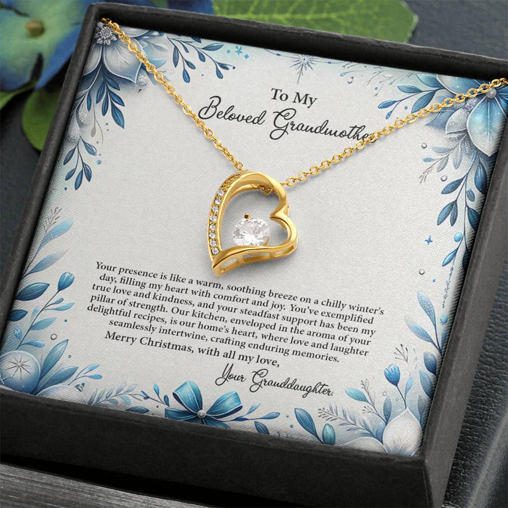 4050c Forever Love Necklace, Gift to my Grandma with Beautiful Message Card