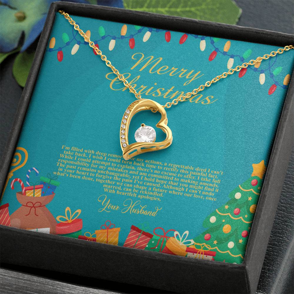 94097c Forever Love Necklace, Gift to my Wife with beautiful Message Card